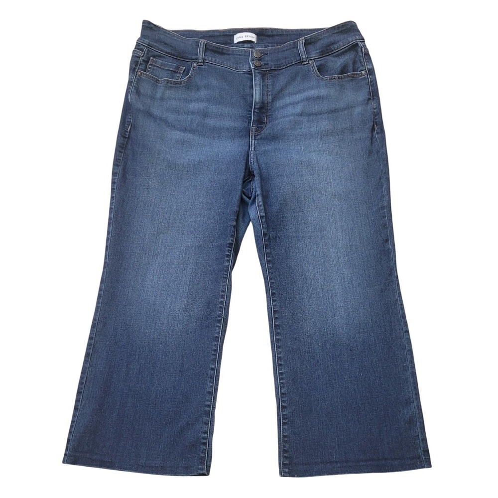Lane Bryant Wide Leg Crop Jeans Plus 20S Short Stretch